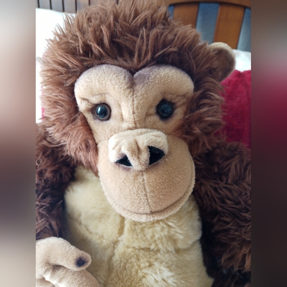 FAO Schwarz Adorable Plush Chimpanzee Toy - Picture 3 of 3